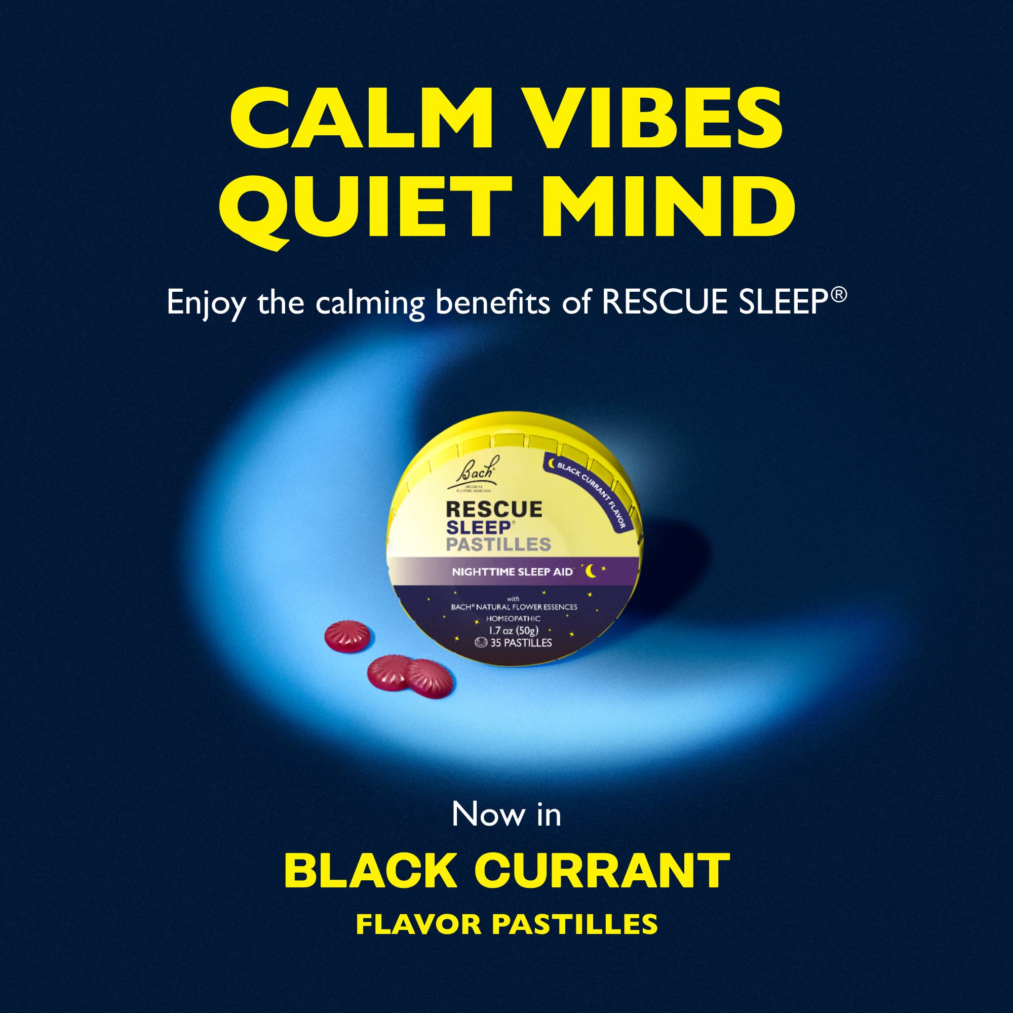 RESCUE & Bach Original Flower Remedies - Wholesale Oral Supplement/Vitamin - RESCUE Bach Sleep PASTILLES, Black Currant Flavor, Sleep Aid3