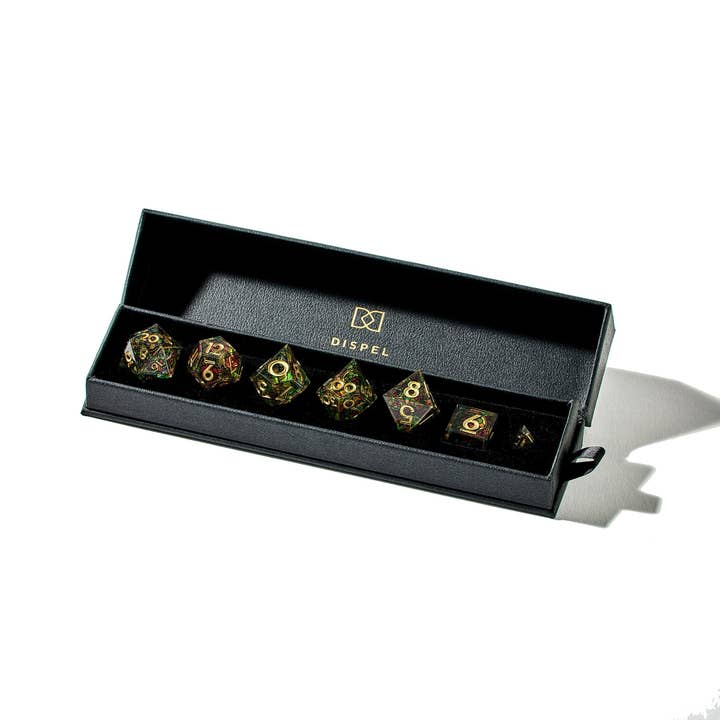Dispel Dice - Wholesale Dice - Rosewindow 7-Piece Iconic Dice Set2