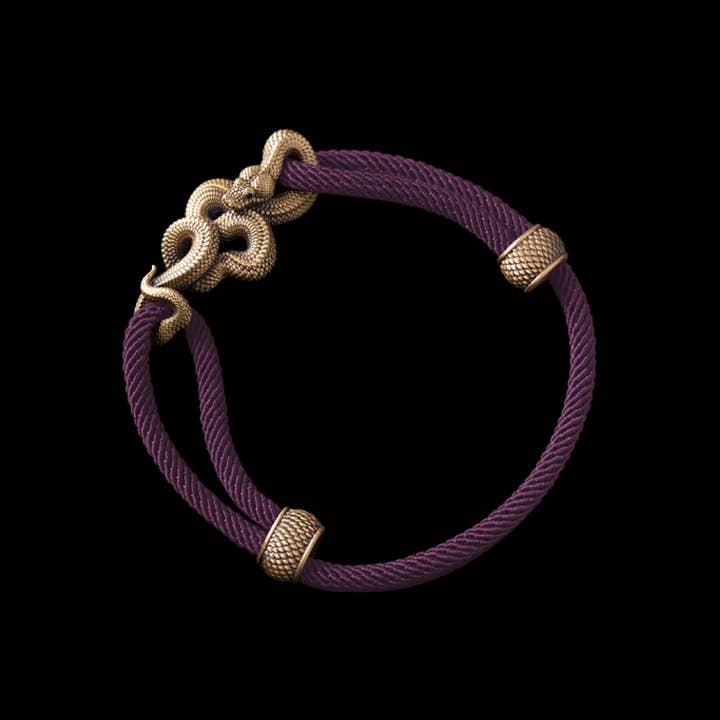 Coppertist.wu – wholesale Woven/braided bracelet – Tree Boa Rope Bracelet - Brass5