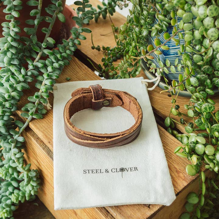Steel & Clover - Wholesale Cuff Bracelet - Rycroft Leather Cuff