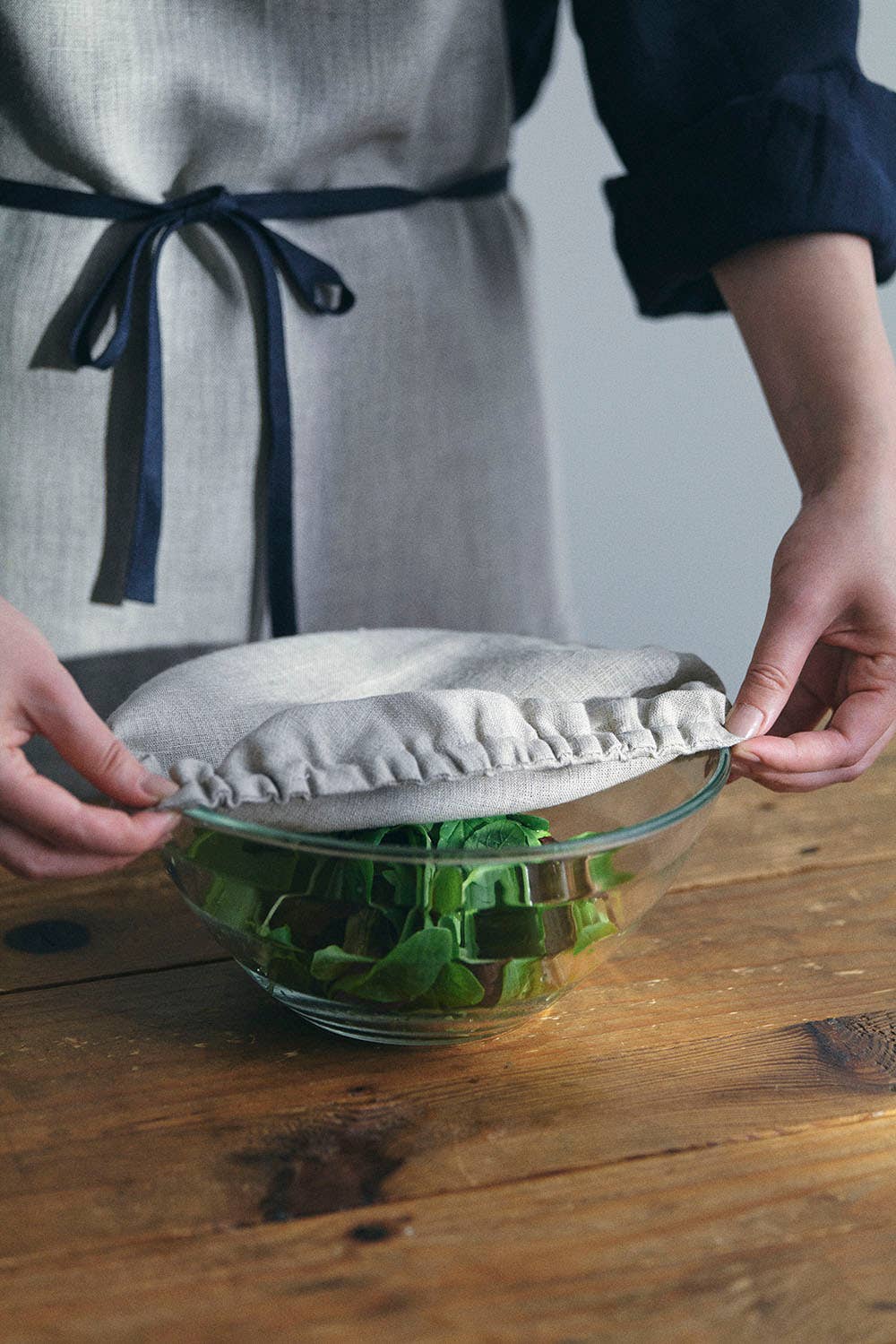 Fog Linen Work - Wholesale Food Storage Wrap/Bag - LINEN BOWL COVER SET of 33