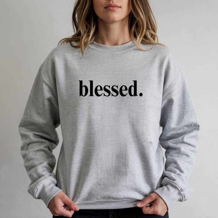 Blessed Shirt /Graphic Sweatshirt-Custom  and other Purchase Wholesale custom flat iron. Free Returns & Net 60 Terms on Faire trending on Faire.