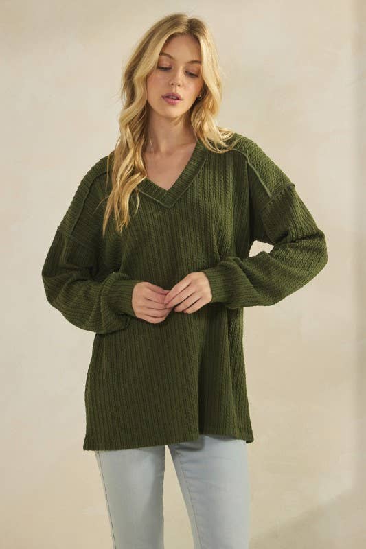 HEIMISH - Wholesale Tunic - Women's - ET7650-24 LONG PUFF SLEEVE SOLID TOP9