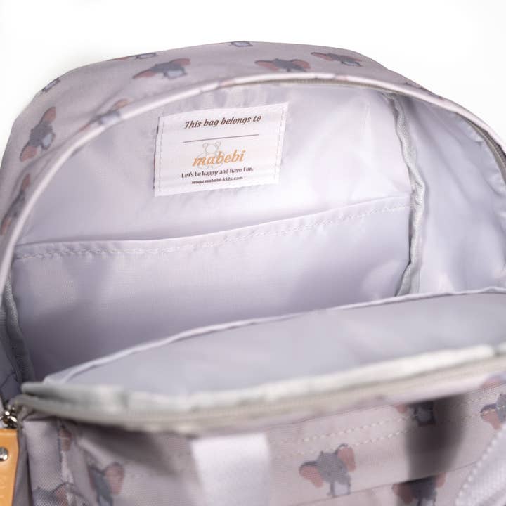 Mabebi - Wholesale Backpack - Kids - Denver backpack | Elephant | Gray5