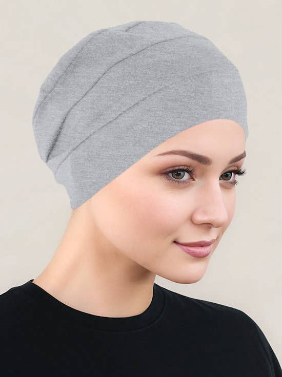 Turban Plus - Wholesale Turban - Women's - Chemo Cloche Cap Heather Gray0