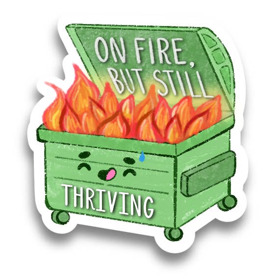 Autocollant Vinyle En Feu pour la vente par Fireweed Paper Ink