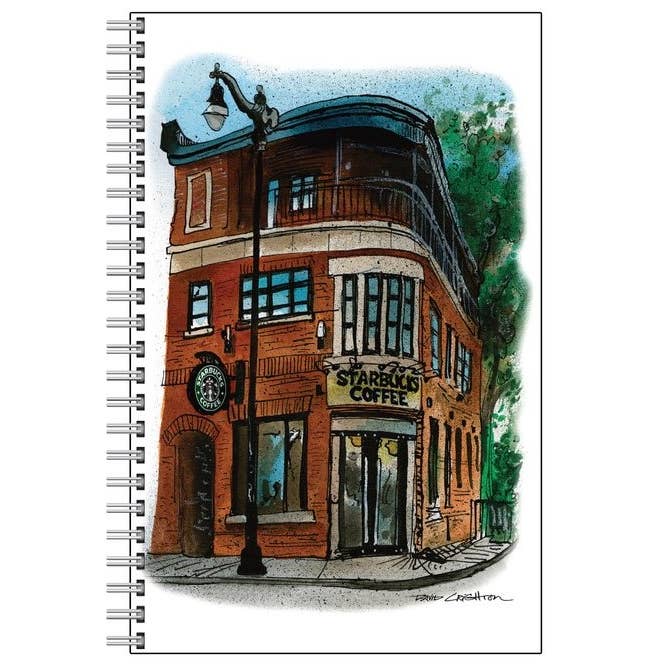Cuaderno Starbucks para venta al por mayor de Totally Toronto Art/Sassy City Studio