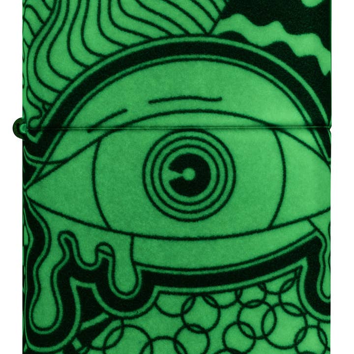 Benhalex - Wholesale Lighter - Zippo Psychedelic Eye Glow in the Dark Lighter