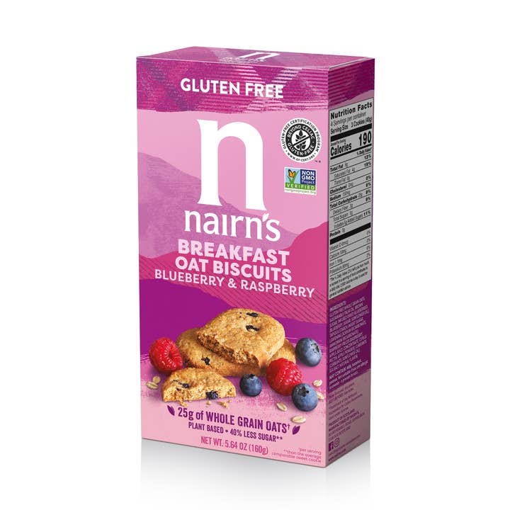 Sanniti - Wholesale Cookie - NAIRN'S GLUTEN FREE BLUEBERRY & RASPBERRY BREAKFAST BISCUITS0
