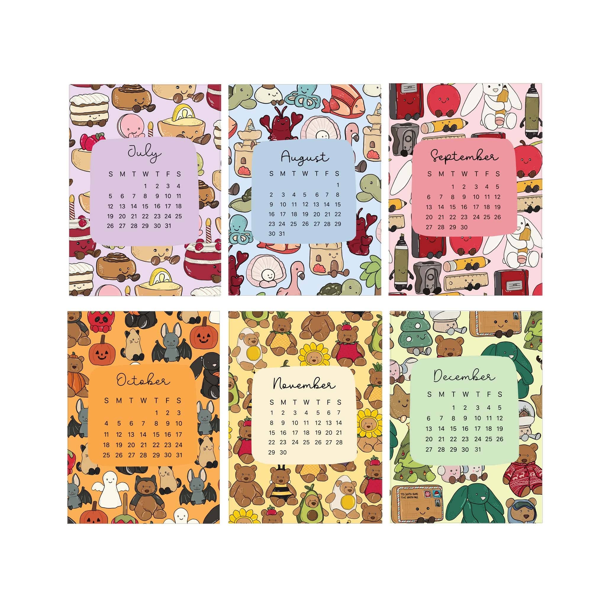 Jaybee Design - Wholesale Calendar - Cute Creatures 2026 Desktop Calendar2