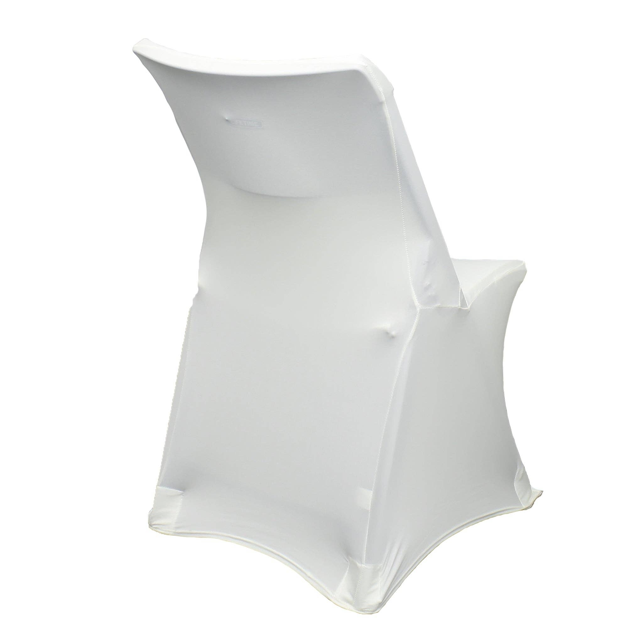 YOUR CHAIR COVERS - Wholesale Chair/Sofa Slipcover - Stretch Spandex Lifetime Folding Chair Cover White3