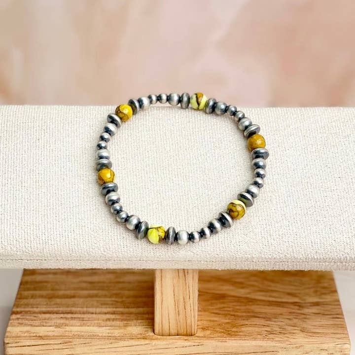 Krush Kandy - Wholesale Beaded Bracelet - Honey Dahlia Desert Pearl Bracelet0