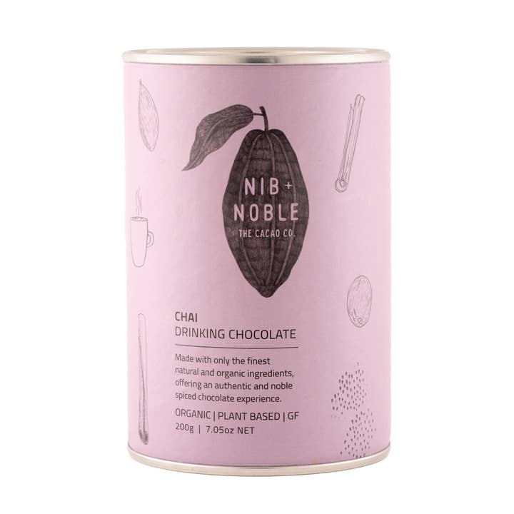 Chai Organic Drinking Chocolate for wholesale by Nib and Noble