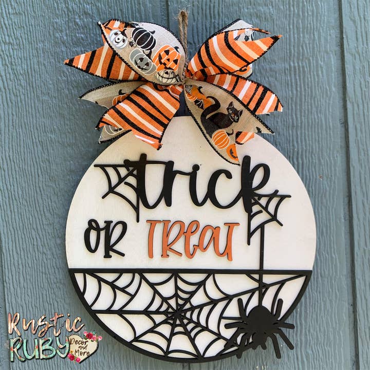 Trick or Treat Door Hanger and other Purchase Wholesale wire wreath frame. Free Returns & Net 60 Terms on Faire trending on Faire.