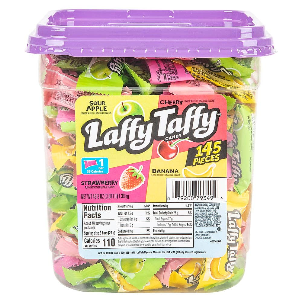 La Luna Bella - Toys - Wholesale Taffy - LAFFY TAFFY ASSORTED MINI BARS 145ct LLB kids Toys2