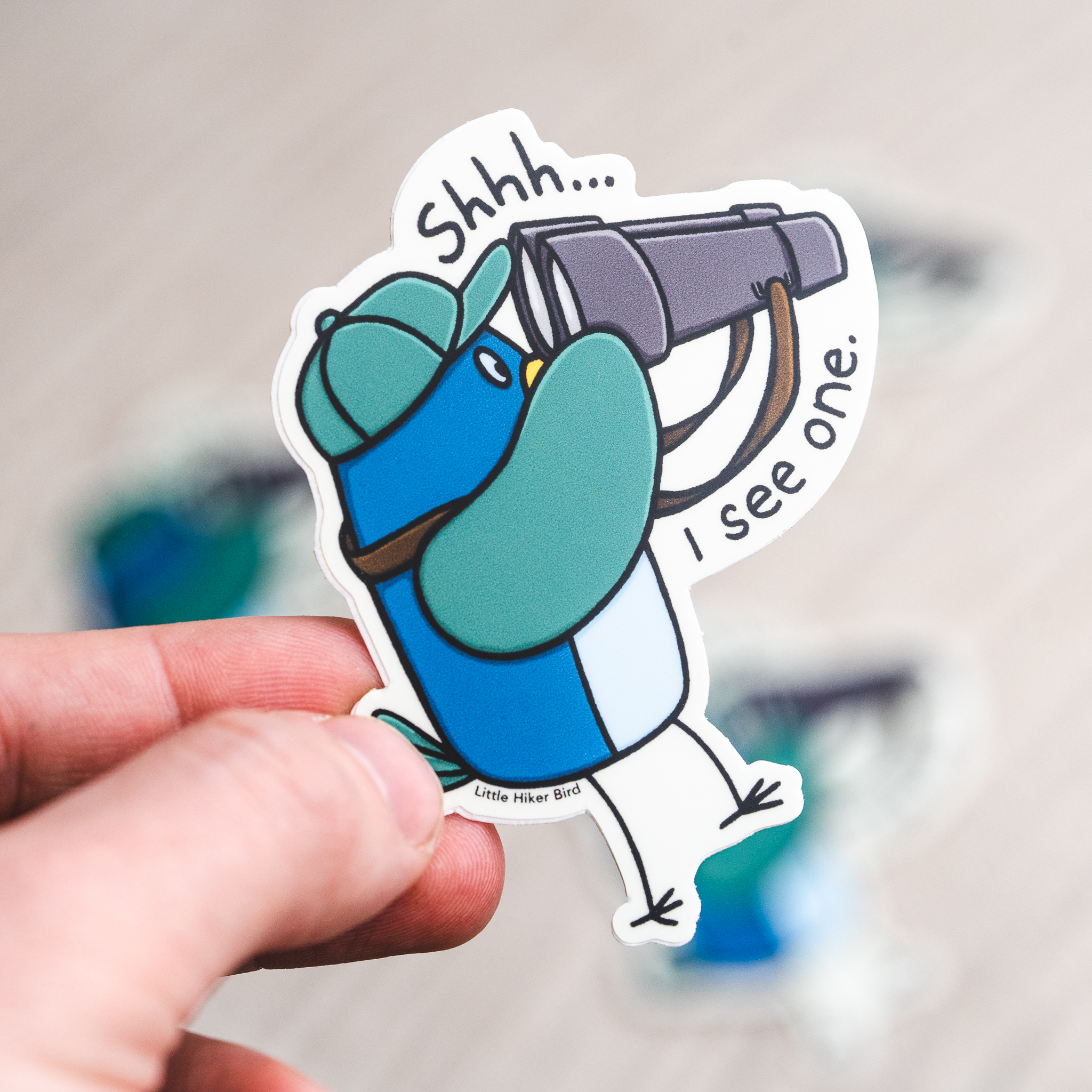 Little Hiker Bird - Wholesale Sticker - Birdwatching Vinyl Sticker2