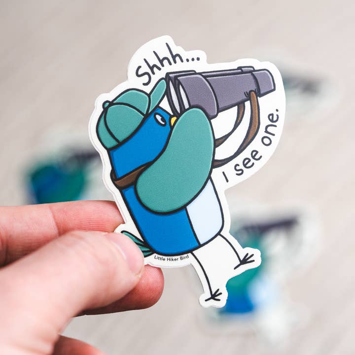 Little Hiker Bird - Wholesale Sticker - Birdwatching Vinyl Sticker2