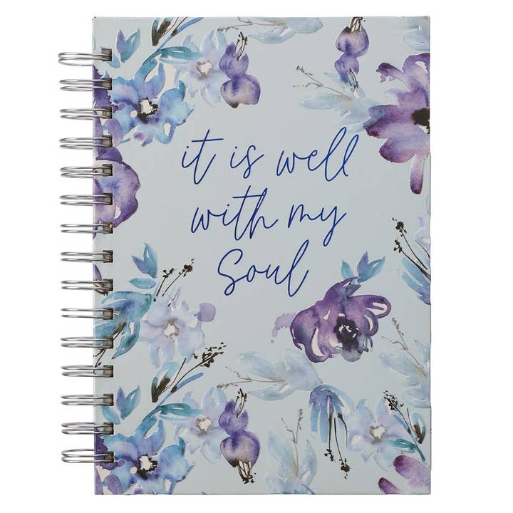 Journal Wirebound It is Well with My Soul for wholesale by Christian Art Gifts
