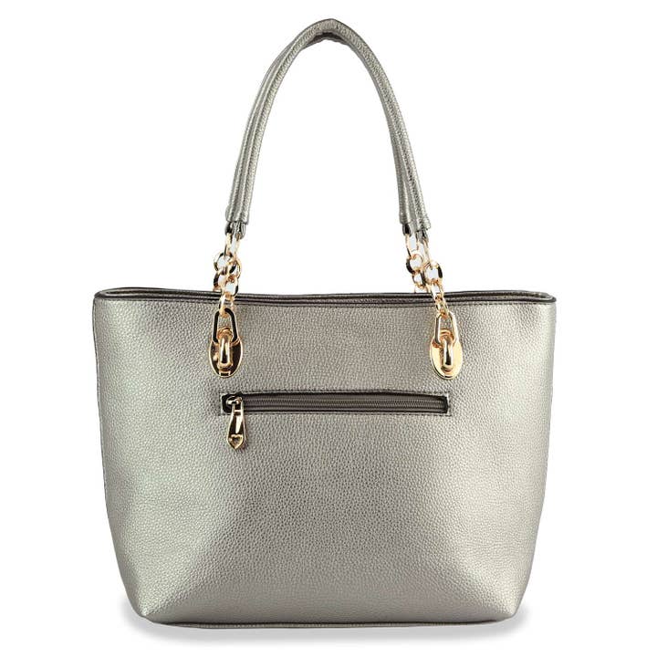 Handbag Factory Corp - Wholesale Tote Bag - Women's - Rhinestone Accent Accessorized Handbag Set
