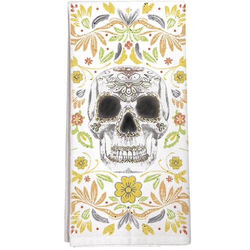 Flower Skull Ms Towel for wholesale by Mary Lake-Thompson Ltd.