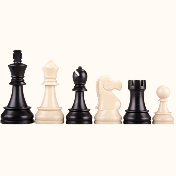 Pièces d'échecs – Staunton pondérées – 95 mm (No. 6) pour la vente par Schackmatt.se