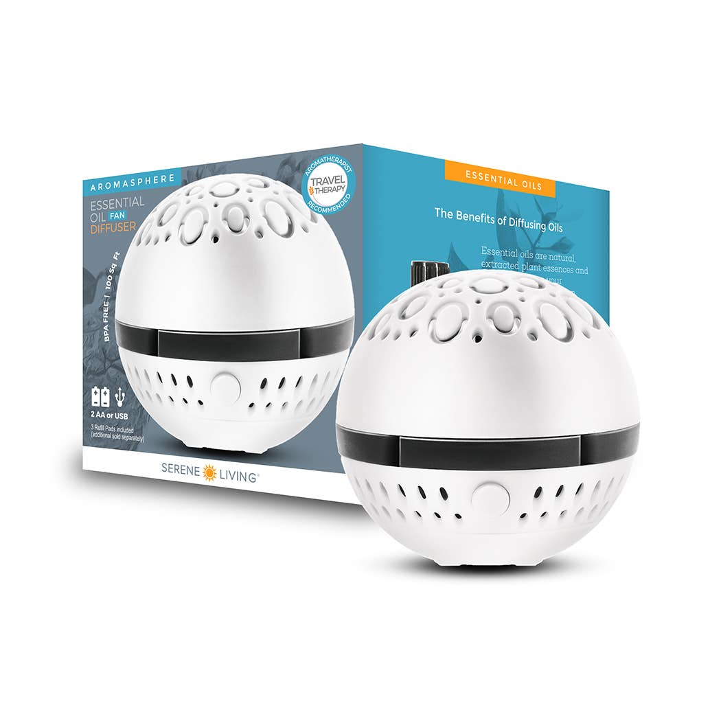Greenair Inc. - Vente Diffuseur électronique - Diffuseur passif sans eau Aromasphere alimenté par USB/batterie3
