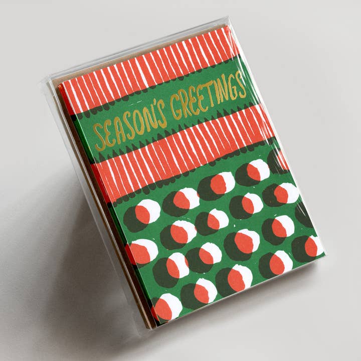Season's Greetings Offset Dots Boxed Set for wholesale by Hammerpress