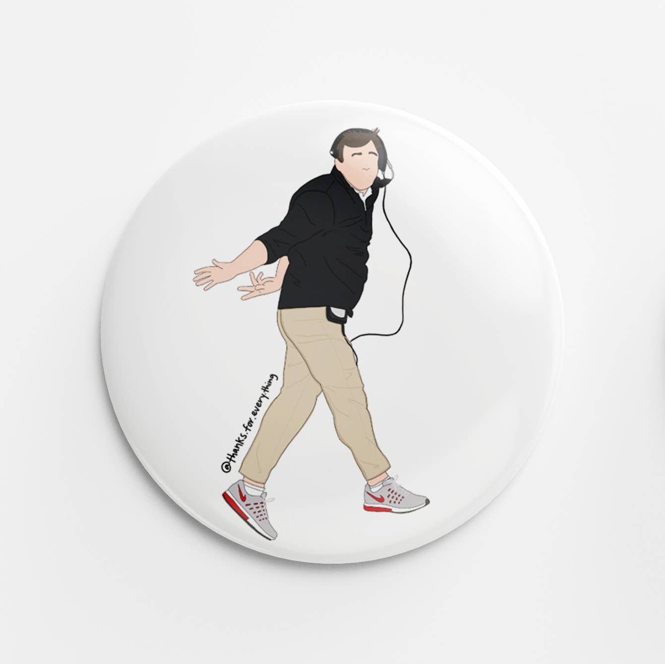 Thanks For Everything - Wholesale Lapel Pin/Button - Kirby Button0