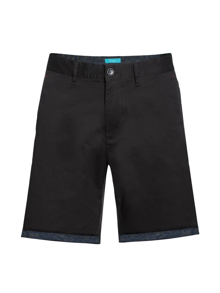 Shorts chino pretos 5100 por atacado de Perruzo