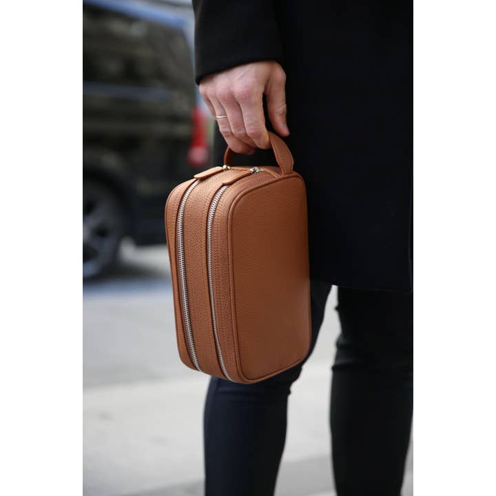 Raku - Vendita all'ingrosso Beauty case - Uomo - Borsa da bagno in pelle per uomo, borsa da toilette personalizzata per lui