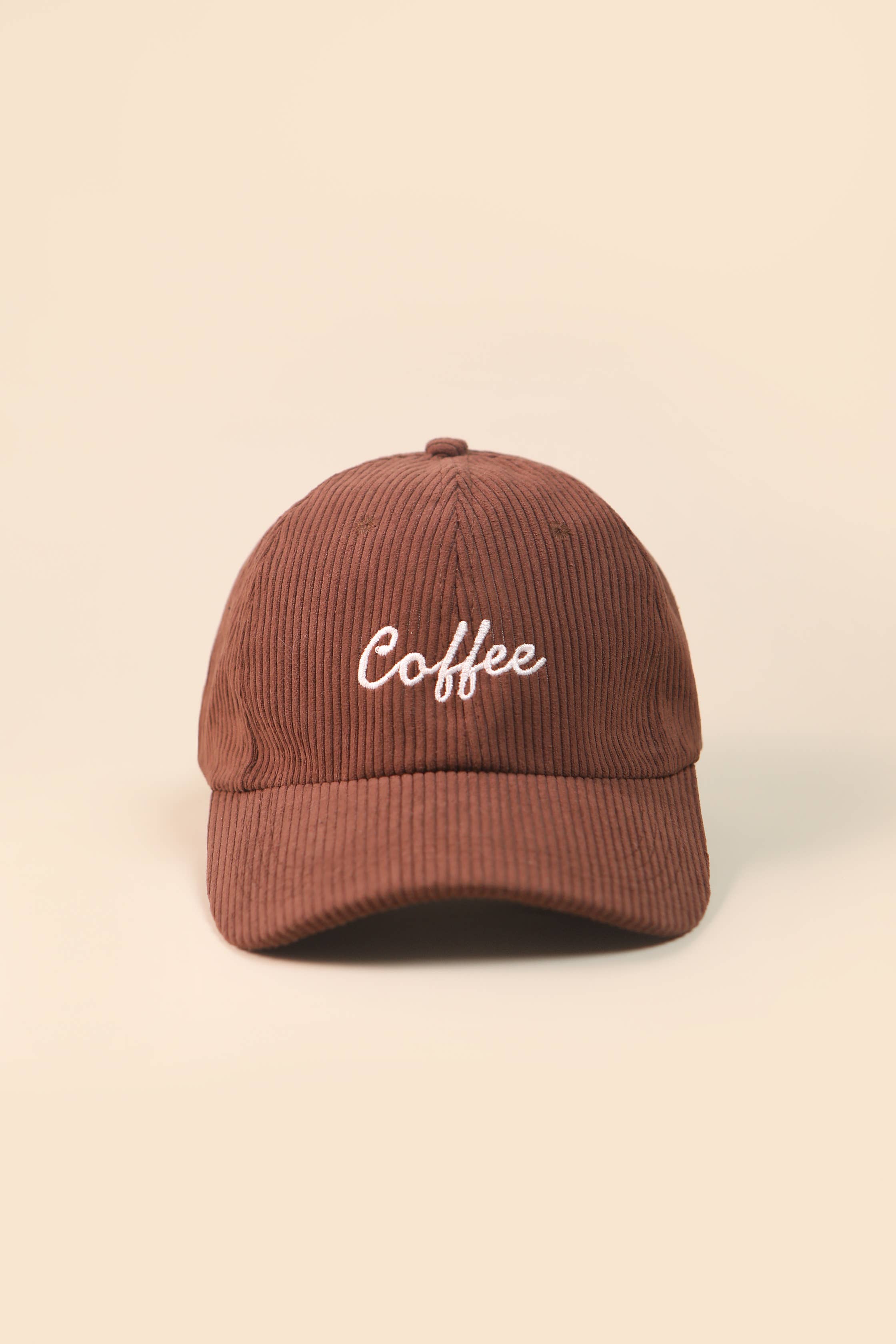 LoveLina - Wholesale Baseball Cap - Women's - Coffee Corduroy Baseball Cap (JOFFEE)1