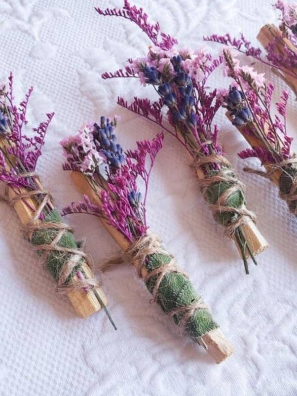 Palo Santo salvie og lavendel buket for engroshandel hos CharlieHaze