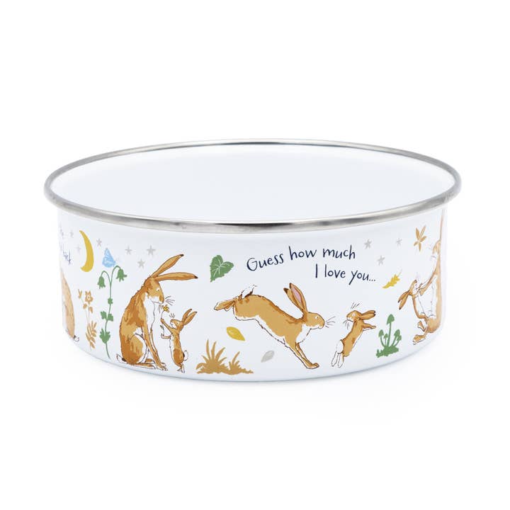 Bol en émail « Guess How Much I Love You » pour la vente par Robert Frederick Ltd
