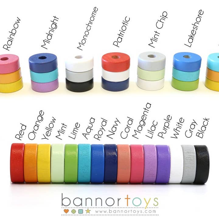 Bannor Toys - Wholesale Handheld Rattle - Baby - Minnesota State Wooden Baby Rattle - Customize Your Colors
