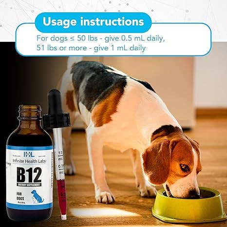 Infinite Health Labs, LLC – wholesale Pet supplement – Cat/dog – Liquid Vitamin B-12 for Dogs and Cats6