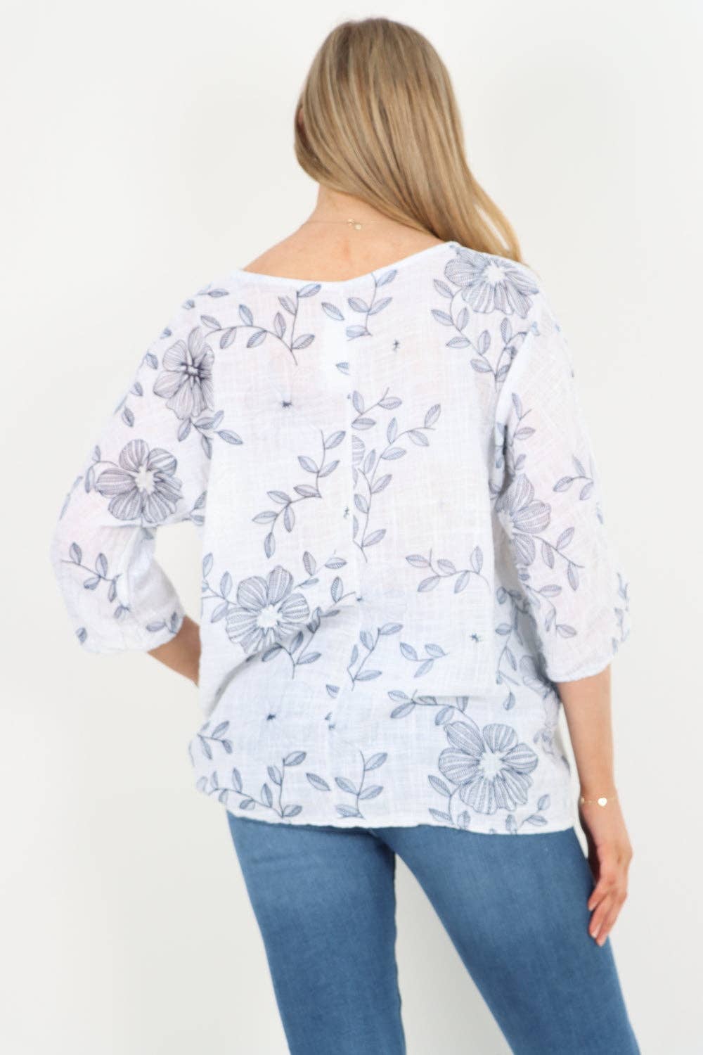 Miss Bold – Engroshandel Tunika - Dame – Italiensk bomuldsoverdel med blomsterprint51