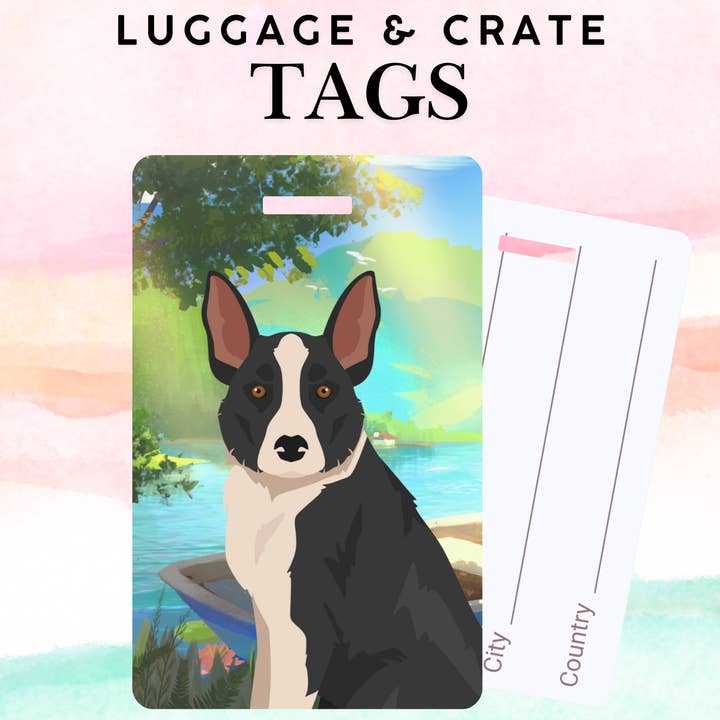 McNab Dog Metal Luggage/ Crate Tag for wholesale by Canine Companions