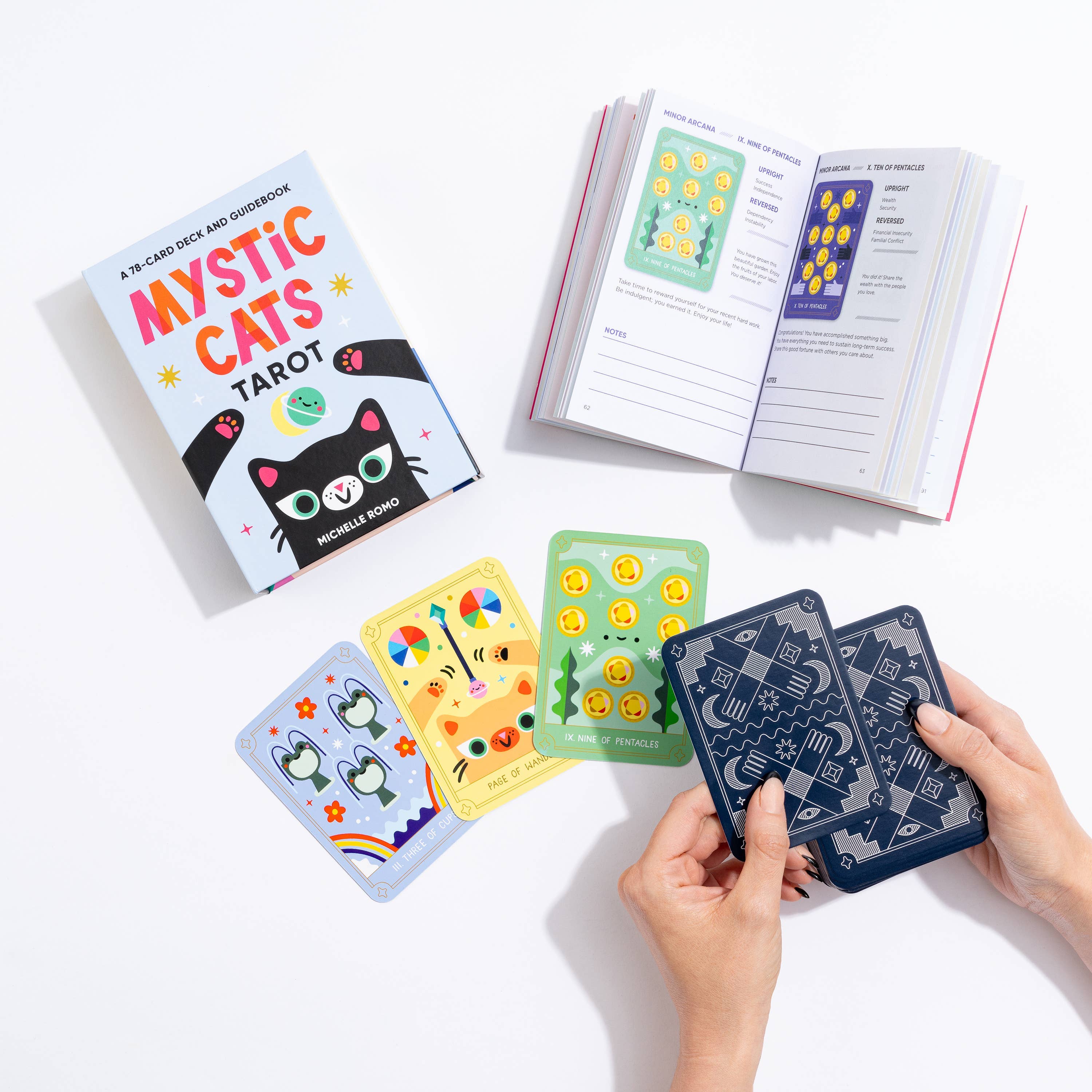 Hachette Book Group - Wholesale Tarot Cards - Mystic Cats Tarot: A 78-Card Deck and Guidebook5