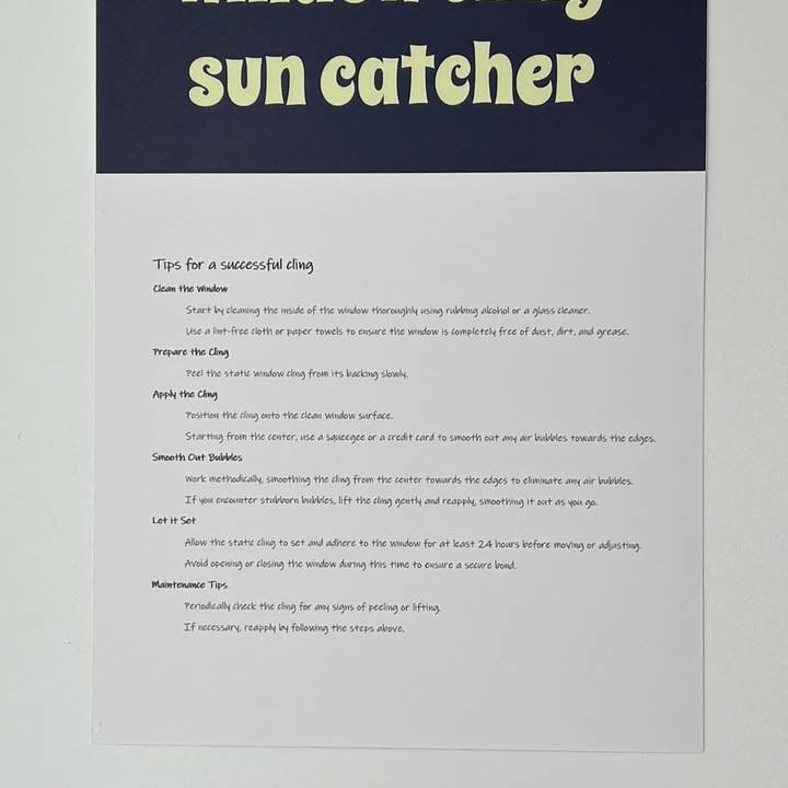 Cosmic Artware - Wholesale Suncatcher - Stained Glass Window Cling Sample Pack 6 styles8