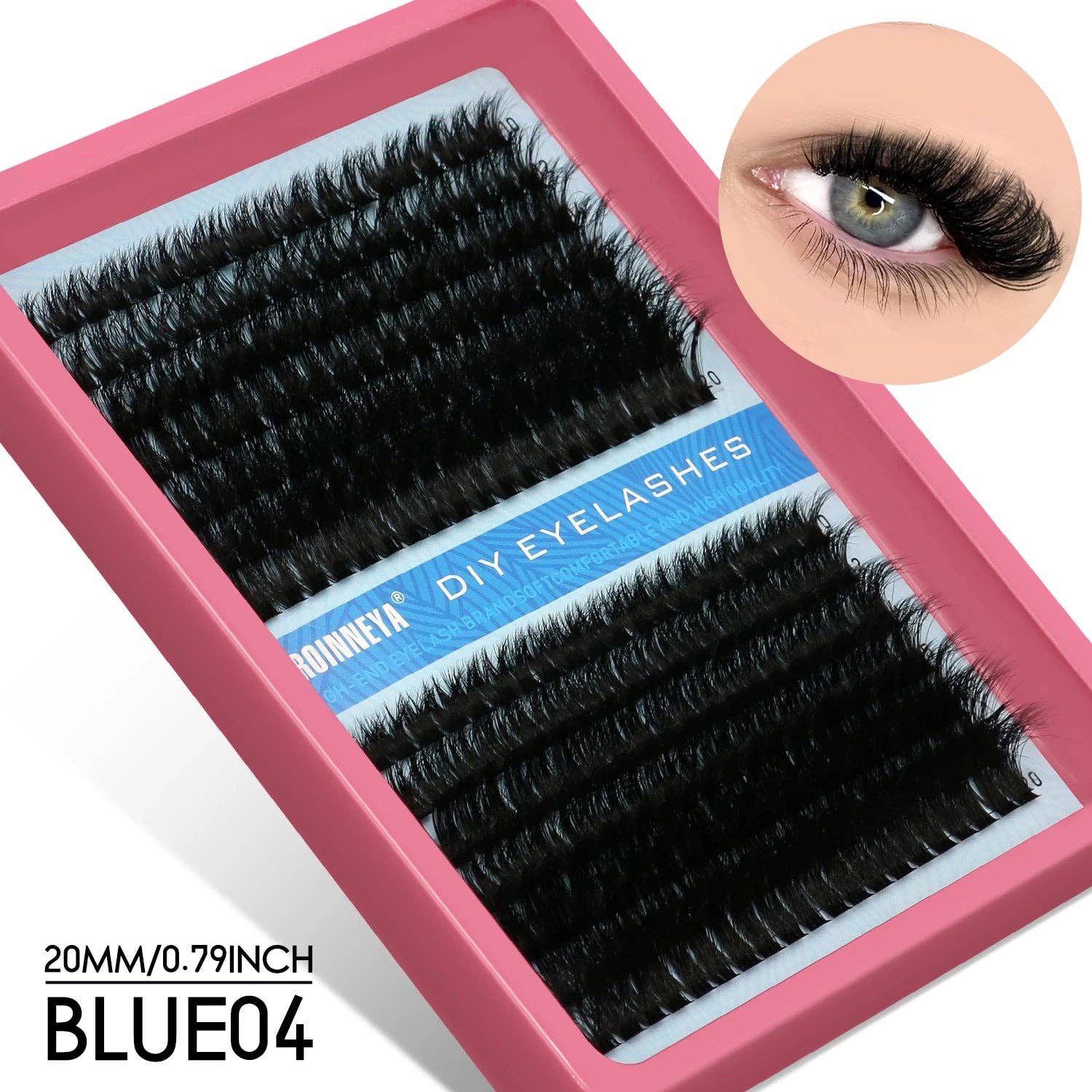 Hair Imports NYC - Wholesale False/Fake Eyelashes - Fluffy Lash Clusters - D/DD Curl Wispy Individual DIY Eyelash Extensions9