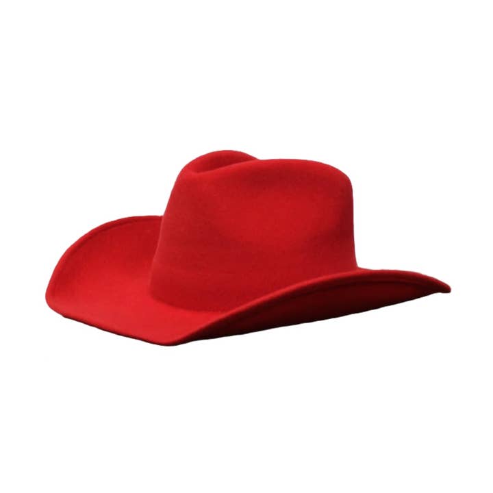 Wilder and Soul Wholesale Hats - Wholesale Cowboy Hat - Women's - The Laredo Western Wool Felt Hat - Red0