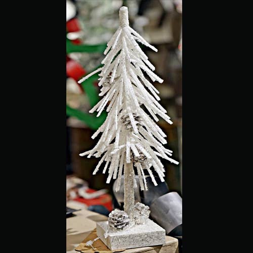 ISB75023- 10in Snowy Douglas Fir Mini Tree-White for wholesale by Impressive Enterprises, Inc.