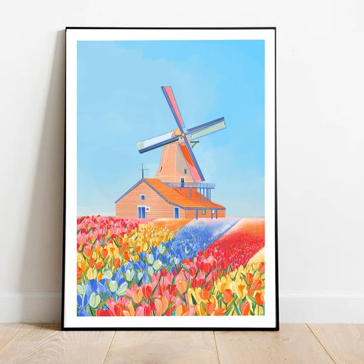 Simply, Katy - Vendita all'ingrosso Stampa artistica - Stampa sui campi di tulipani ad Amsterdam1