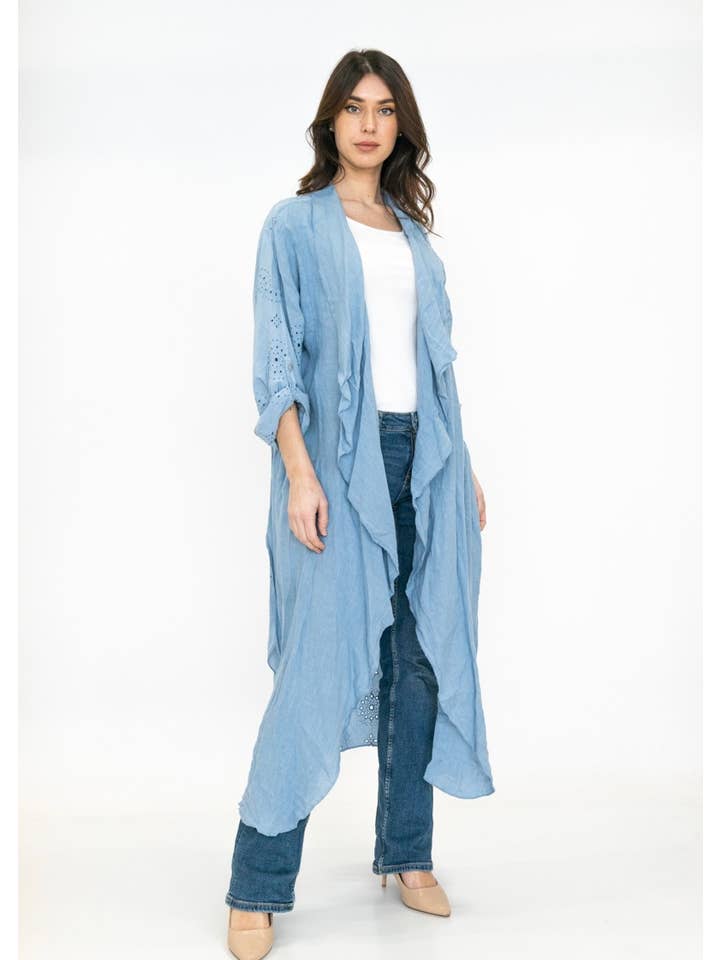 LINEN & COTTON HOUSE - Wholesale Outerwear Vest - Women's - 25806 LUNA SPRING CLOTHING JACKET
