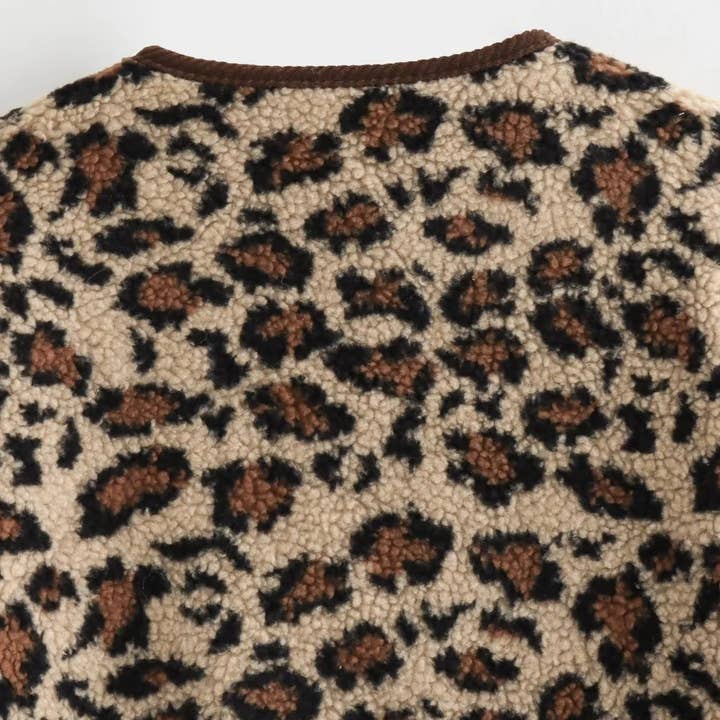 Marayn – wholesale Jacket – Women's – Leopard Print Casual Loose Long Sleeve Jacket Women13