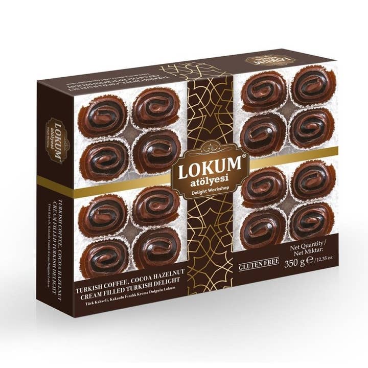 Turkish Delight Coffee Cocoa Hazelnut Lokum Premium for wholesale by Aladdin