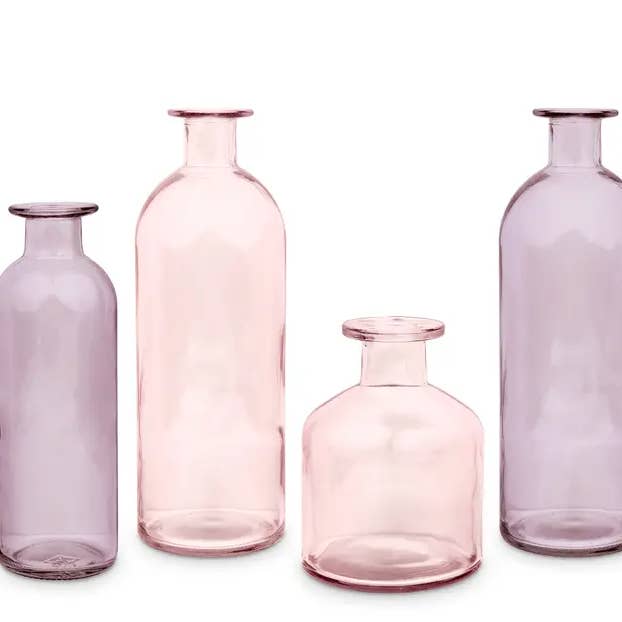 Sweet Home Deco - Wholesale Vase - Colorful Bud Vases, Assorted Glass Bottles, Flower Vases17