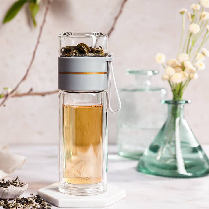 Gobelet à thé en verre (gris) pour la vente par Two Tea 22