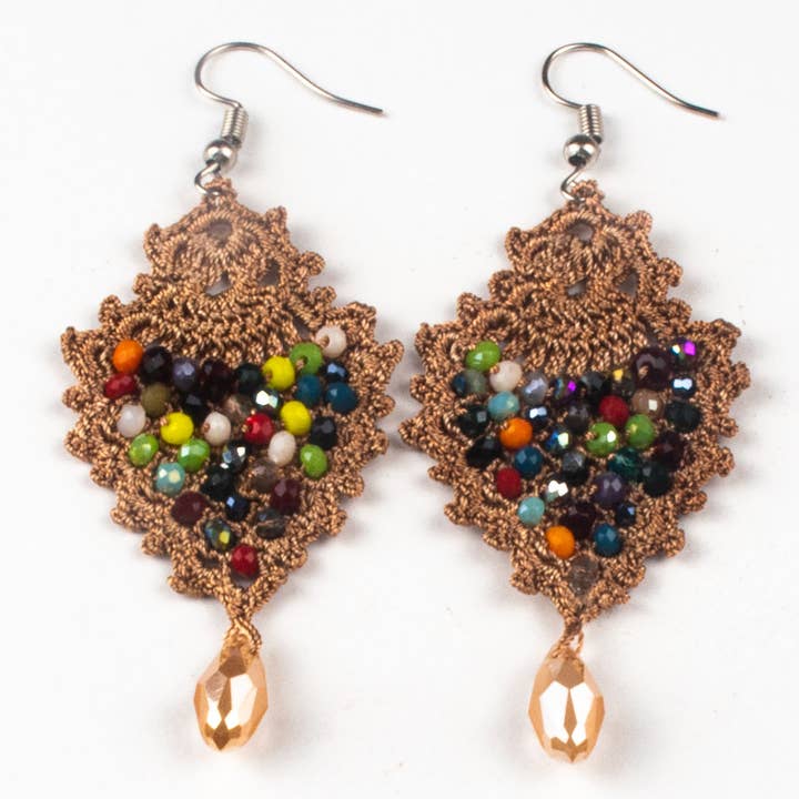 Silk Wool and Bijoux - Wholesale Dangle Earrings - FCE002 Sole Earrings11