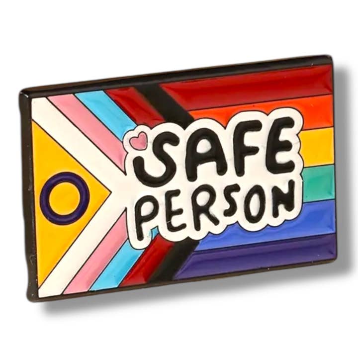 Kinky Pleasure - Wholesale Lapel Pin/Button - Kinky Pleasure - KPB059 - Badge / Pin - LGBTQ Plate Safe Person4